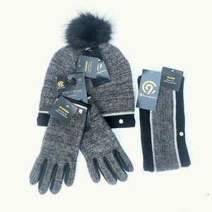 Champion 3-Piece Hat Gloves & Headband Set